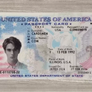 Fake America Passport Card
