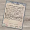 US IOWA Birth Certificate